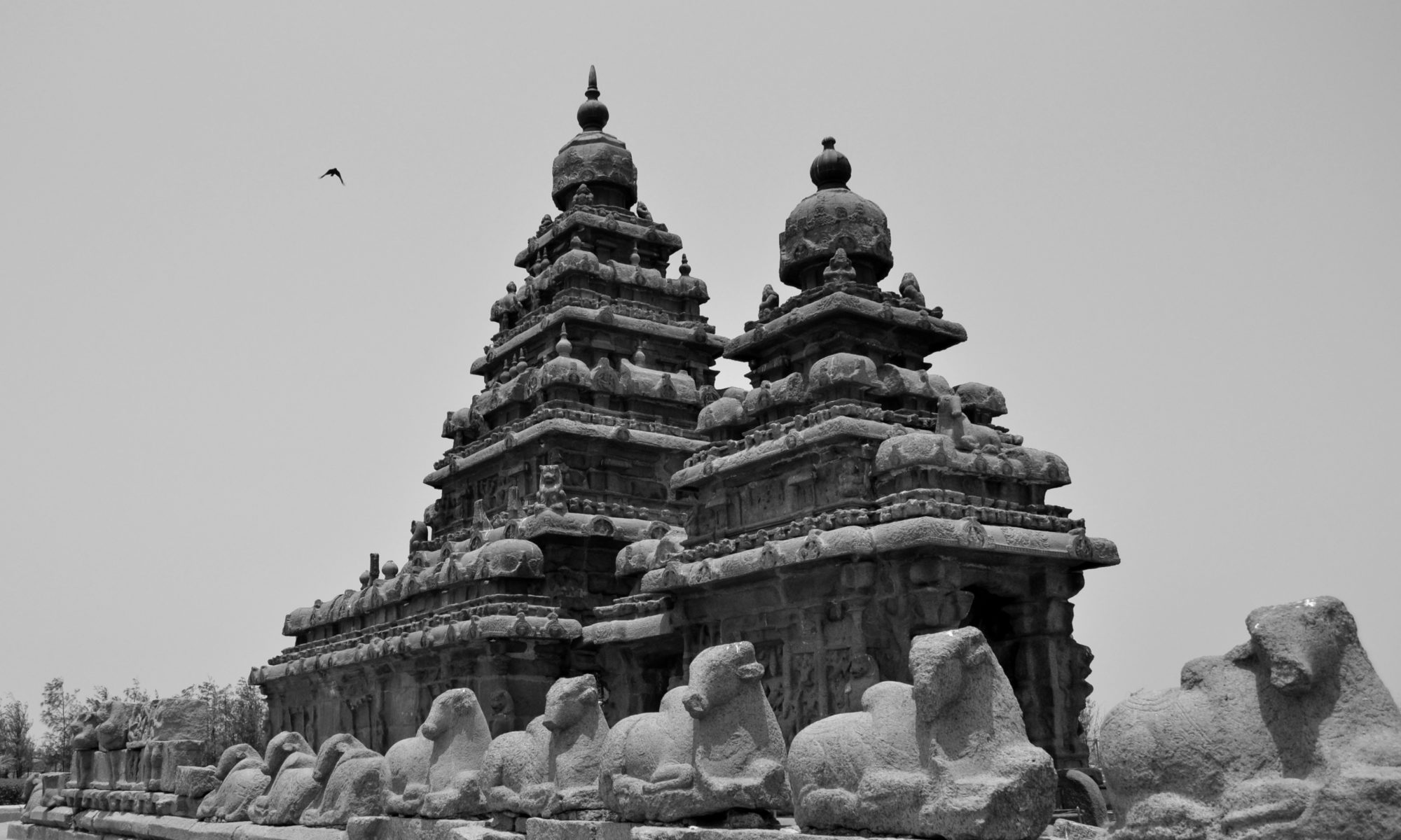 The Shore Temple at Mahabalipuram, Tamil Nadu, India